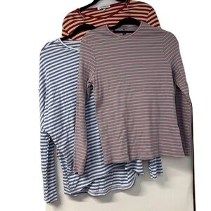 Women’s Striped Long Sleeve Tops Bundle set of 3 xl/xxl